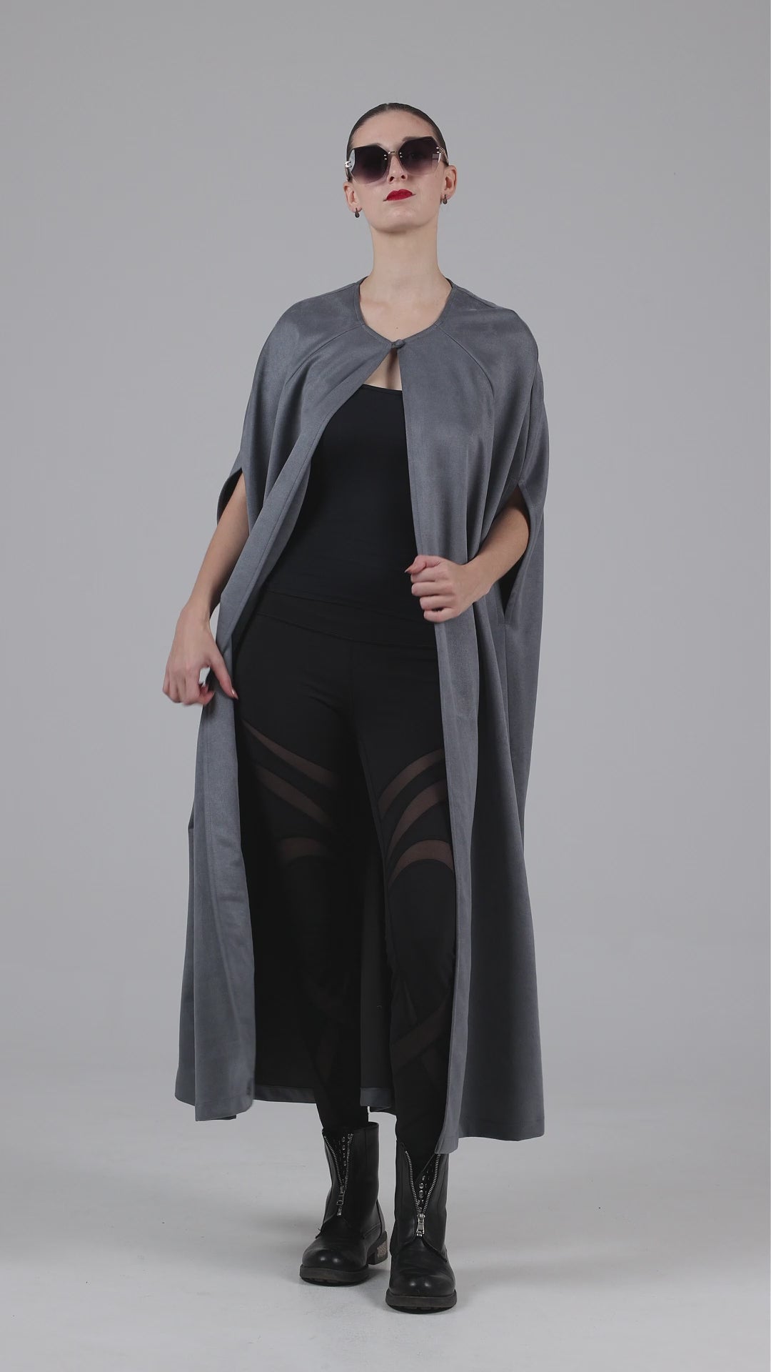 ‏Suede Cape